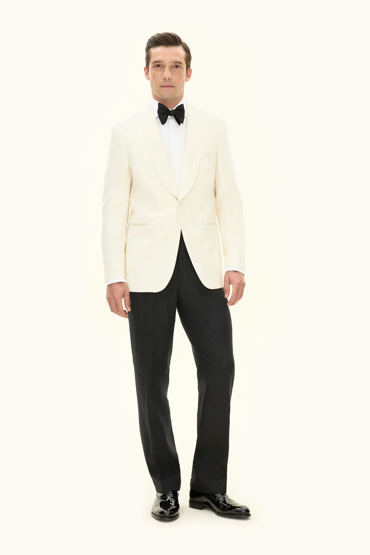 Figaro Tuxedo Blazer Off White