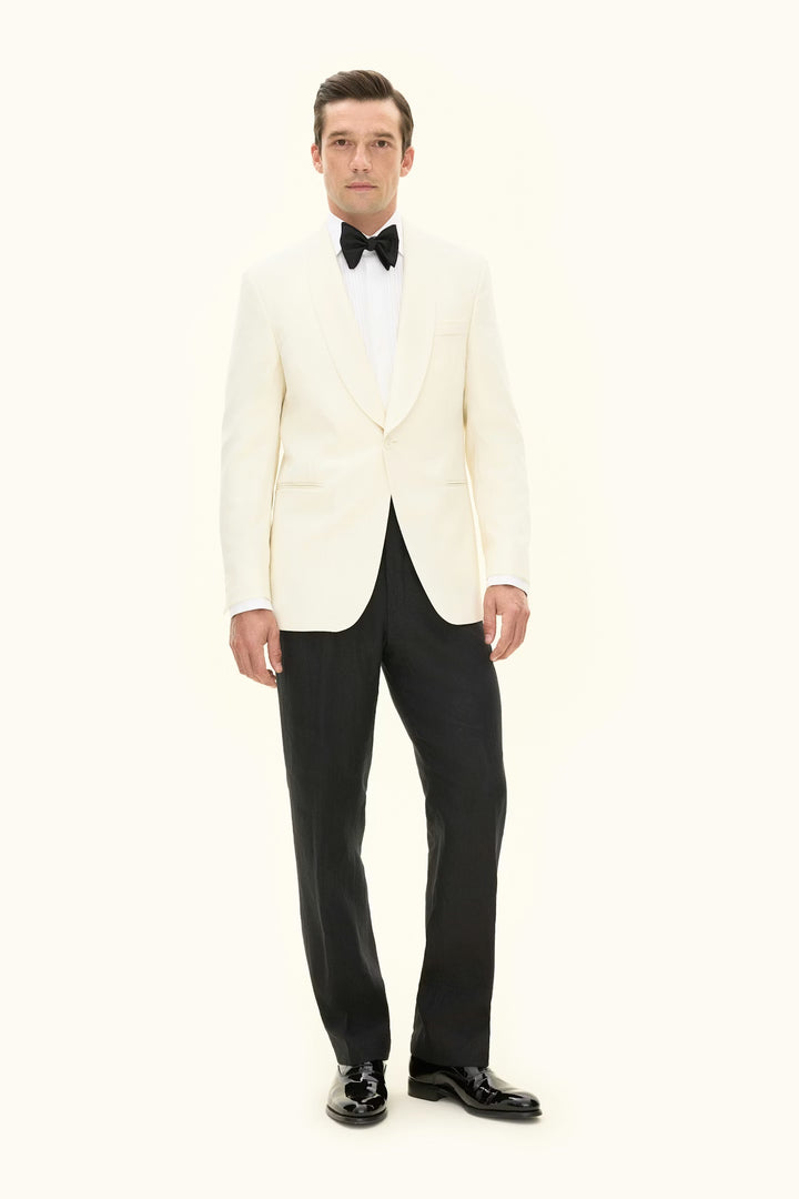 Figaro Tuxedo Blazer Off White