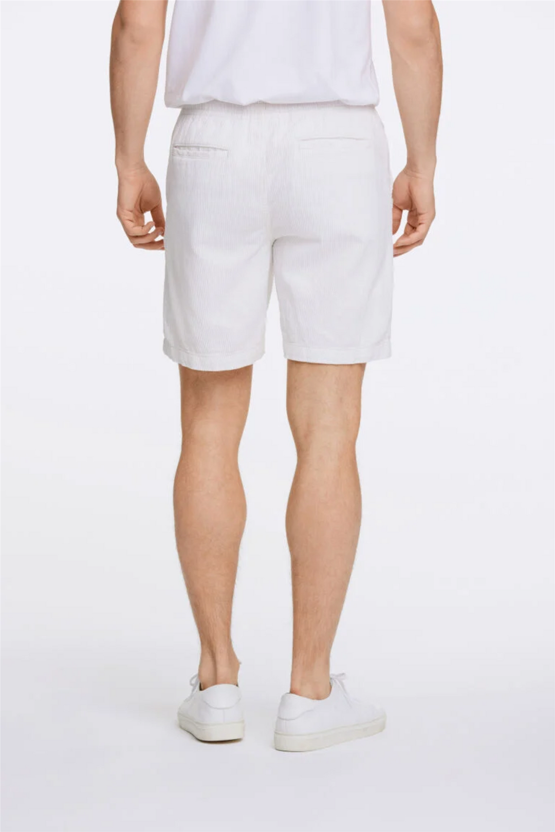 Corduroy Shorts Off White
