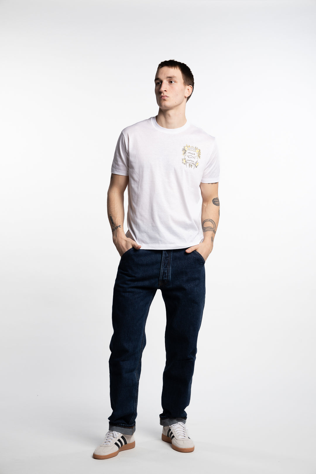 Embroided xSoft Cotton Jersey T-shirt White