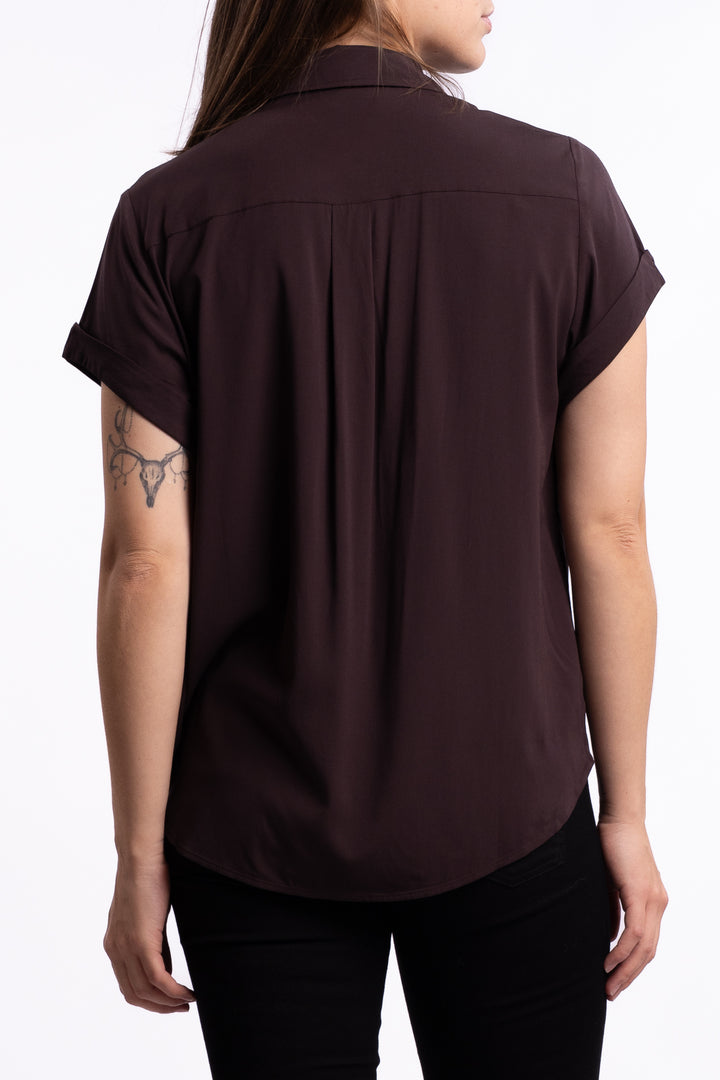 Majan SS Shirt 9942 - Black Coffee