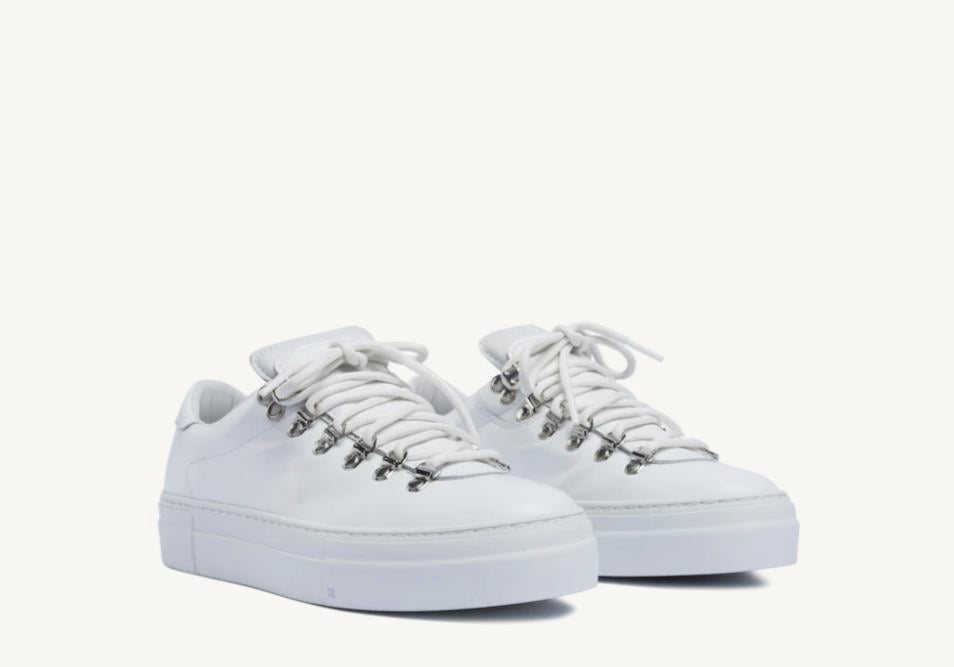 W Marostica Low Platform- White Nappa