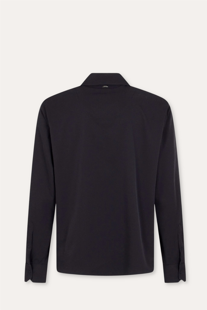 Seer-Crease Shirt Navy