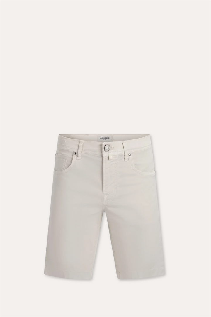 Nicolas Slim Fit Bermuda Off White