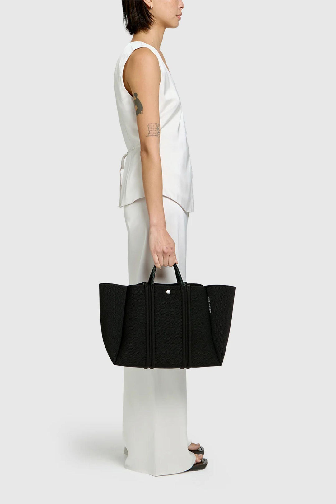 Meridian Midi Tote- Black