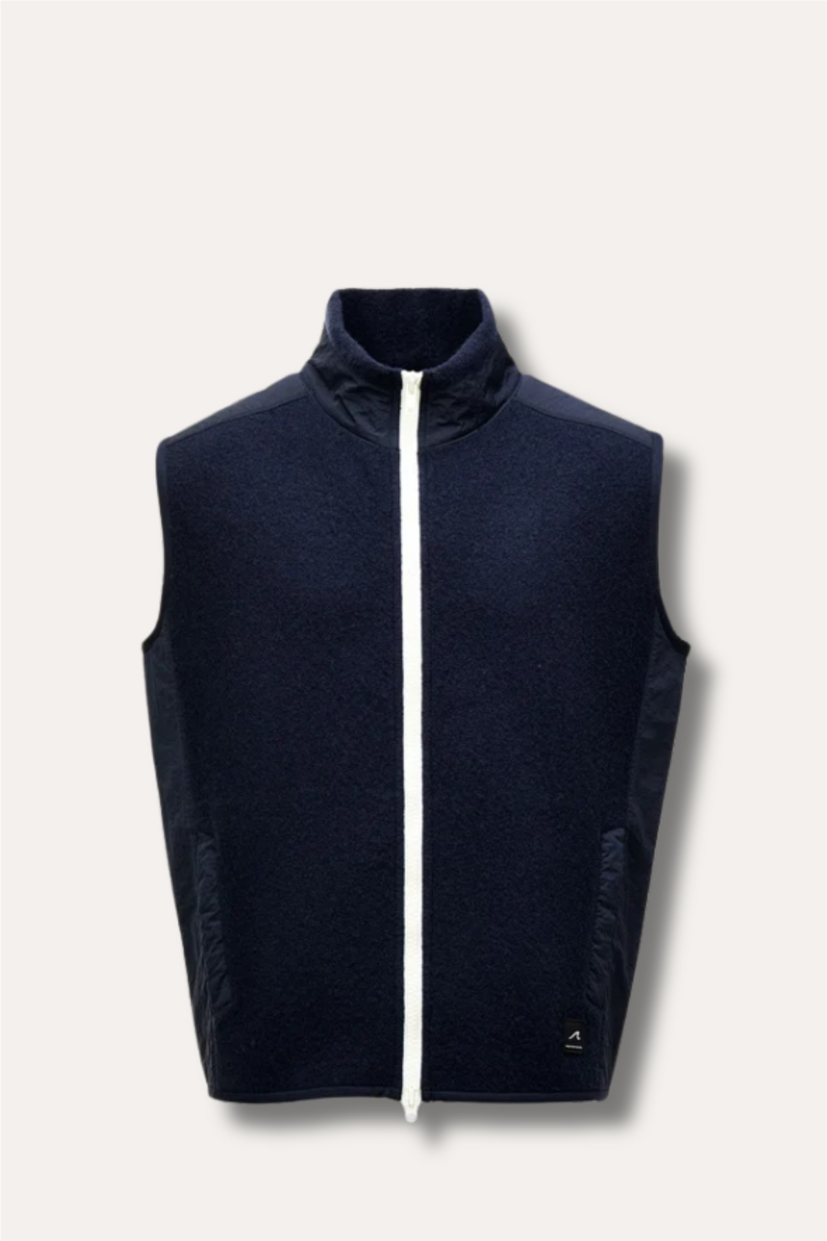 Palmi Boiled Wool Vest Navy