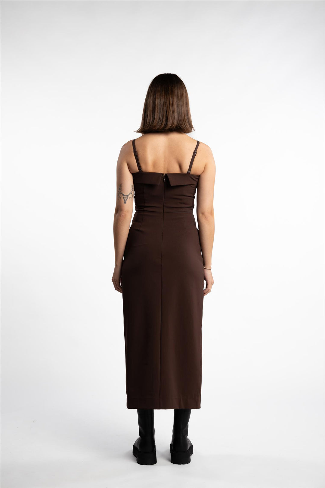 Shelly Tube Dress- Brown