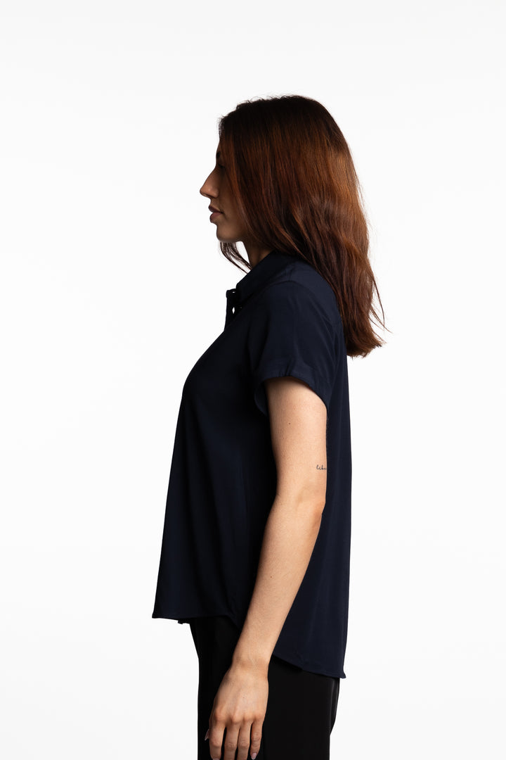 Majan ss shirt 9942- Dark Sapphire