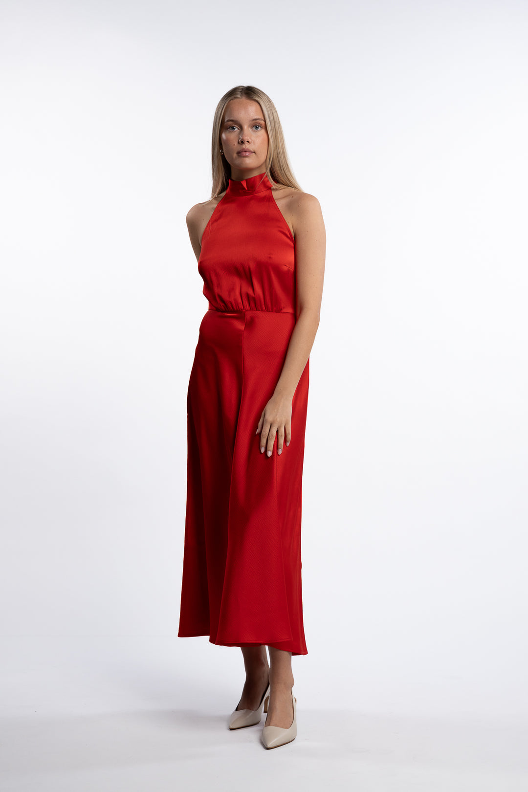 Rheo Dress 12959- Flame Scarlet