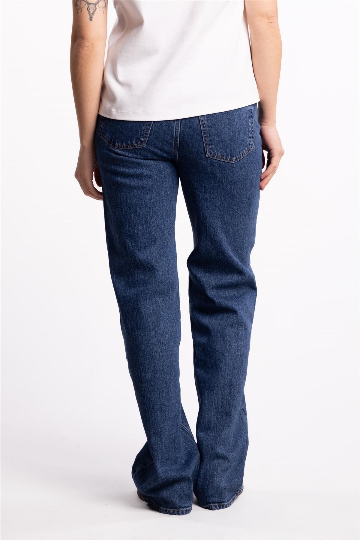 Luca highwaist wide leg- Dark blue