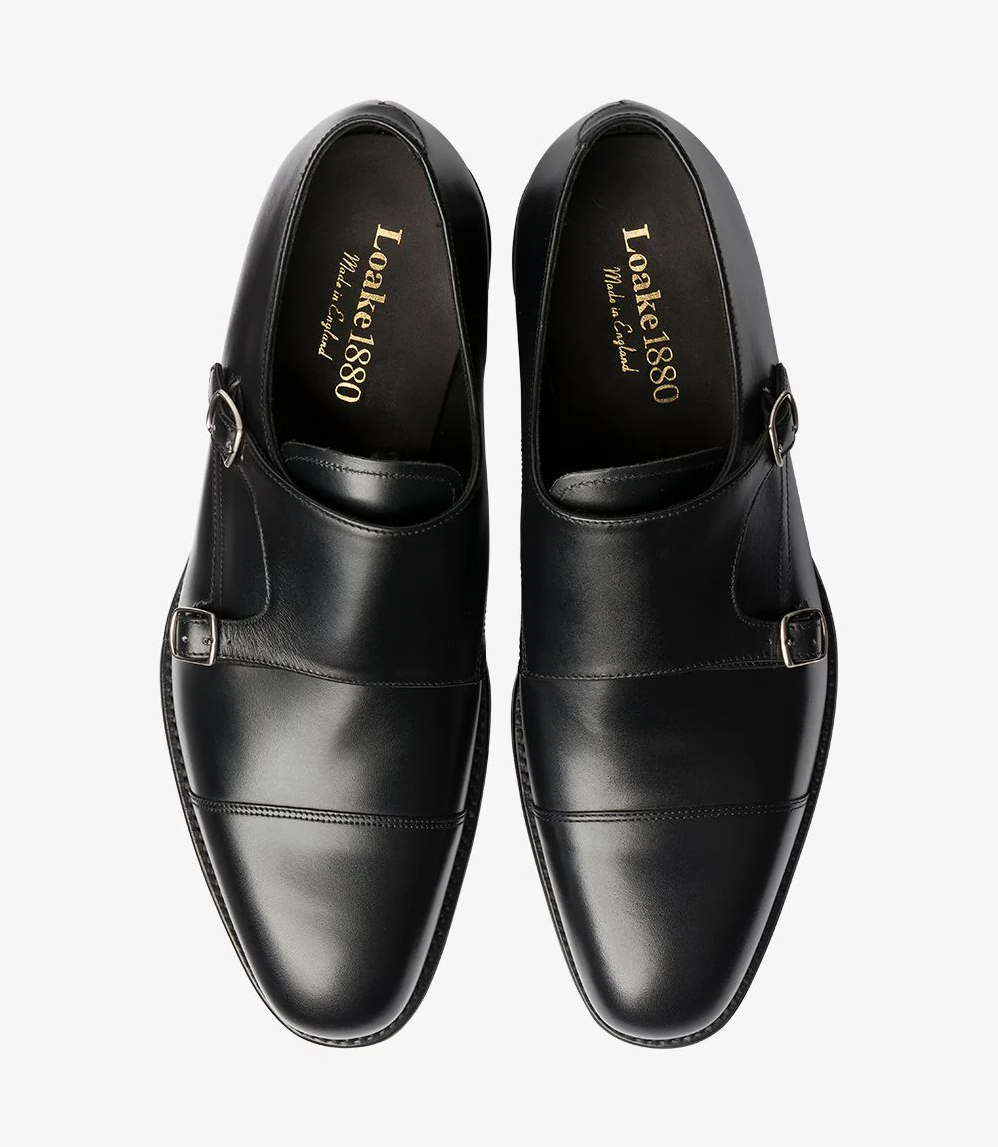Cannon Monkstrap Black Calf
