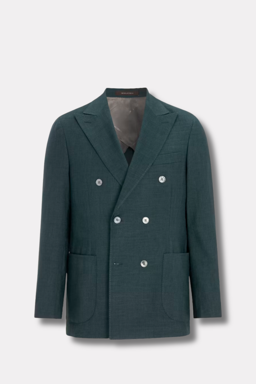 Farris Linen Patch Soft Blazer Green