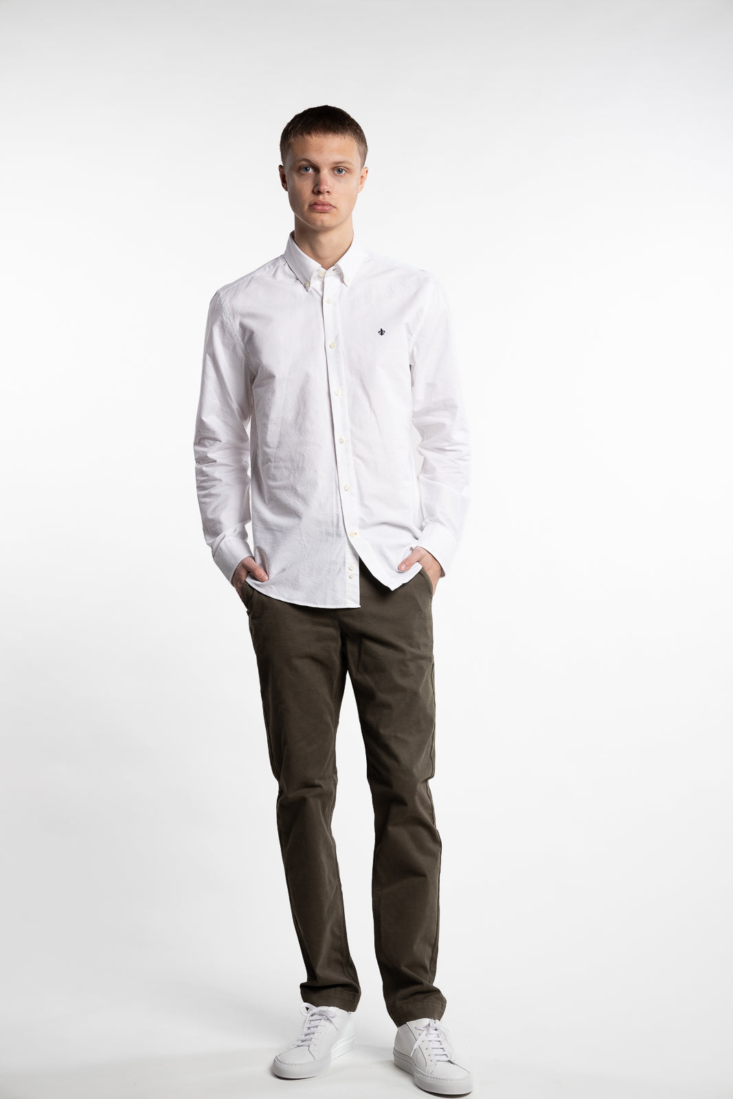 Oxford Slim Fit Button Down Shirt White