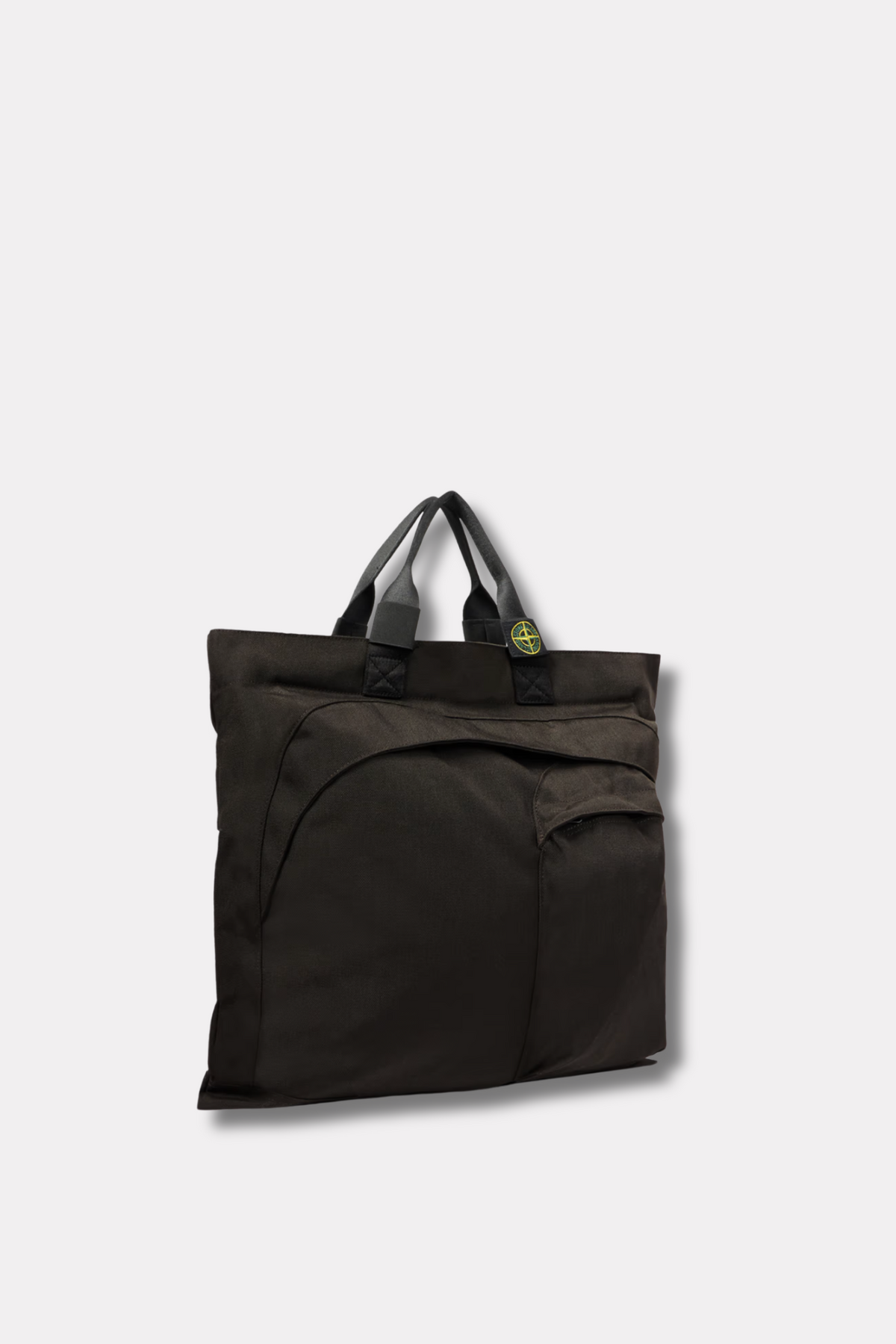 Tote Bag With Multiple Pockets And Shoulder Strap Lead Grey