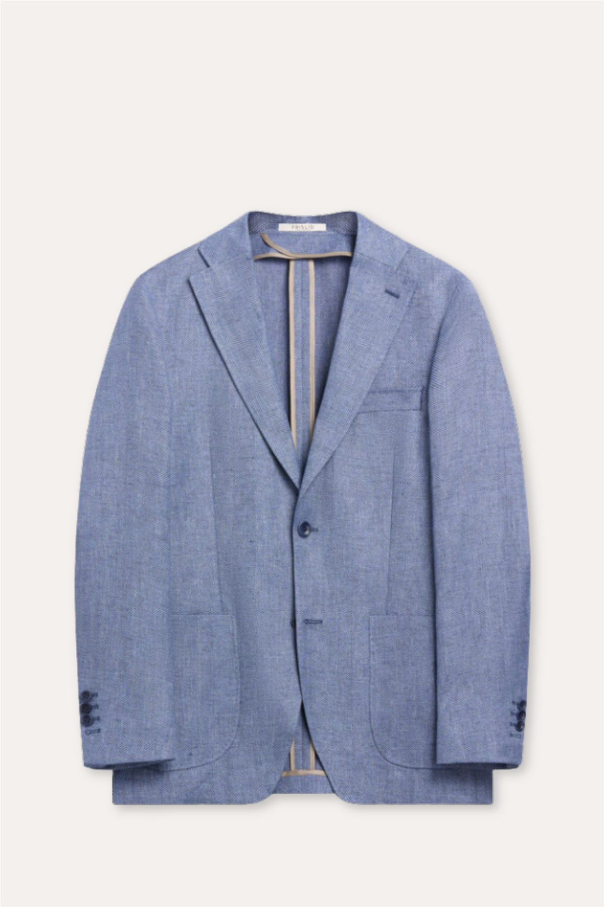 Savino Linen Blazer Ocean Blue