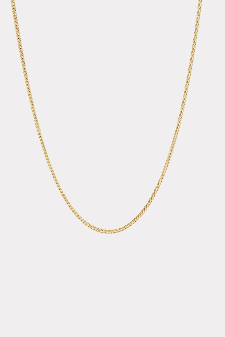 Curb Chain Slim 24,5"- 18K Gold