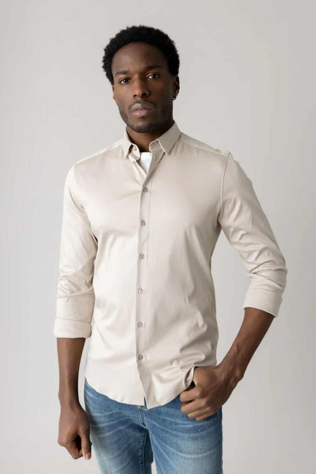 Marco Jersey Shirt Chateau Gray