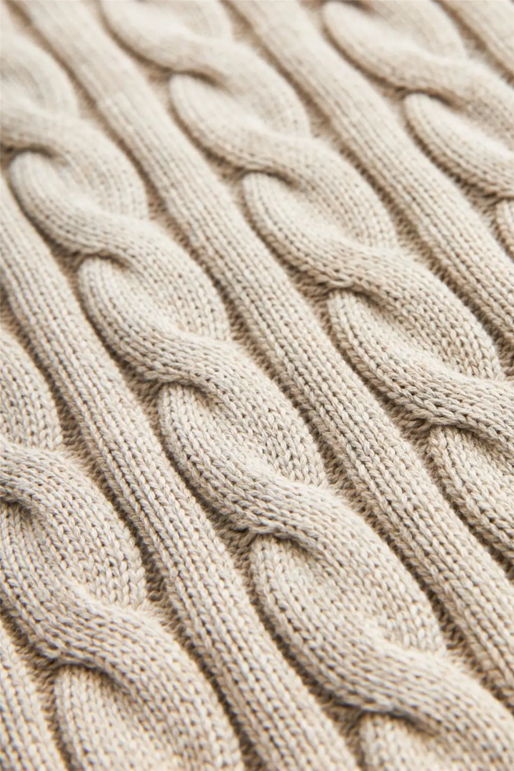 Ethan Cable Oneck Khaki