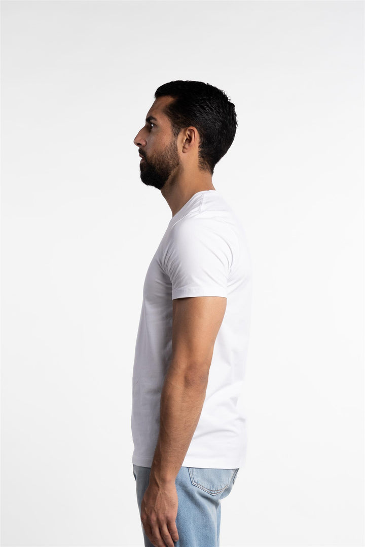 Kyran Cotton Stretch Slim Fit T-Shirt White