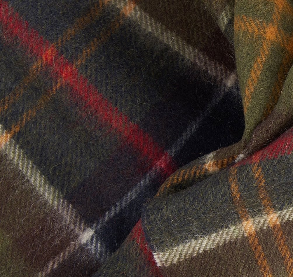 Wool Cashmere Tartan Scarf