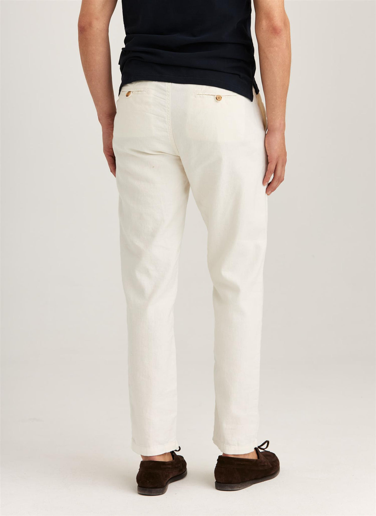 Fenix Linen Trouser Off White