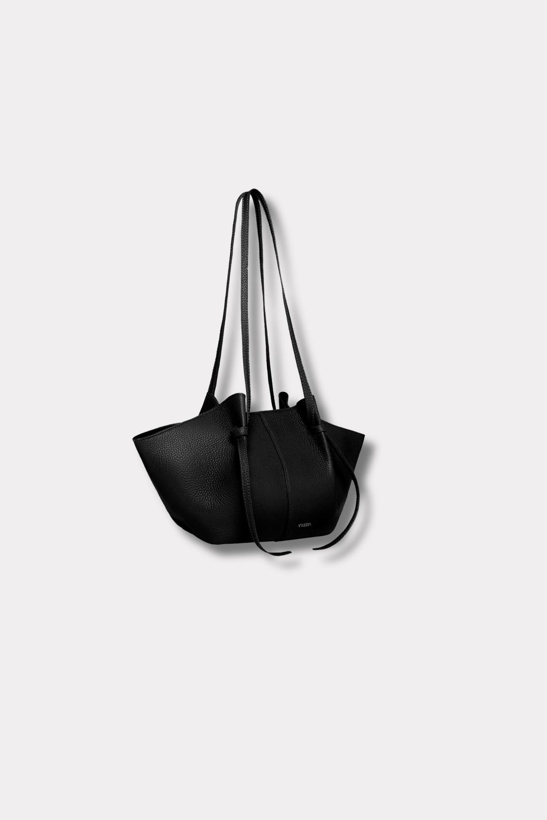 Mochi- Black Pebble Grained Leather