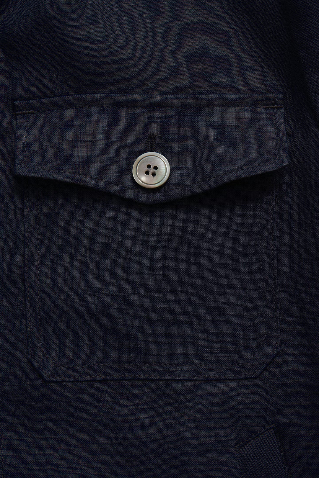 Maverick Linen Jacket Navy