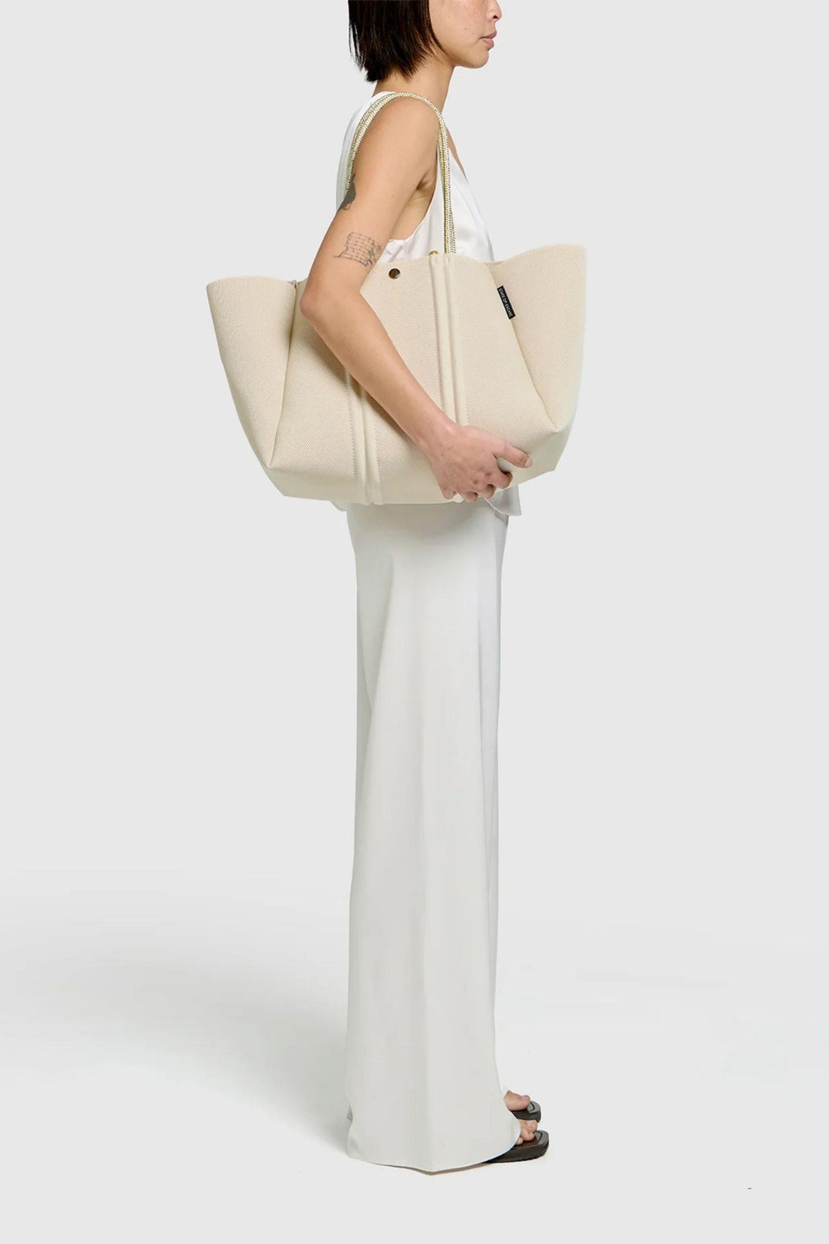 Meridian Large Tote- Crema