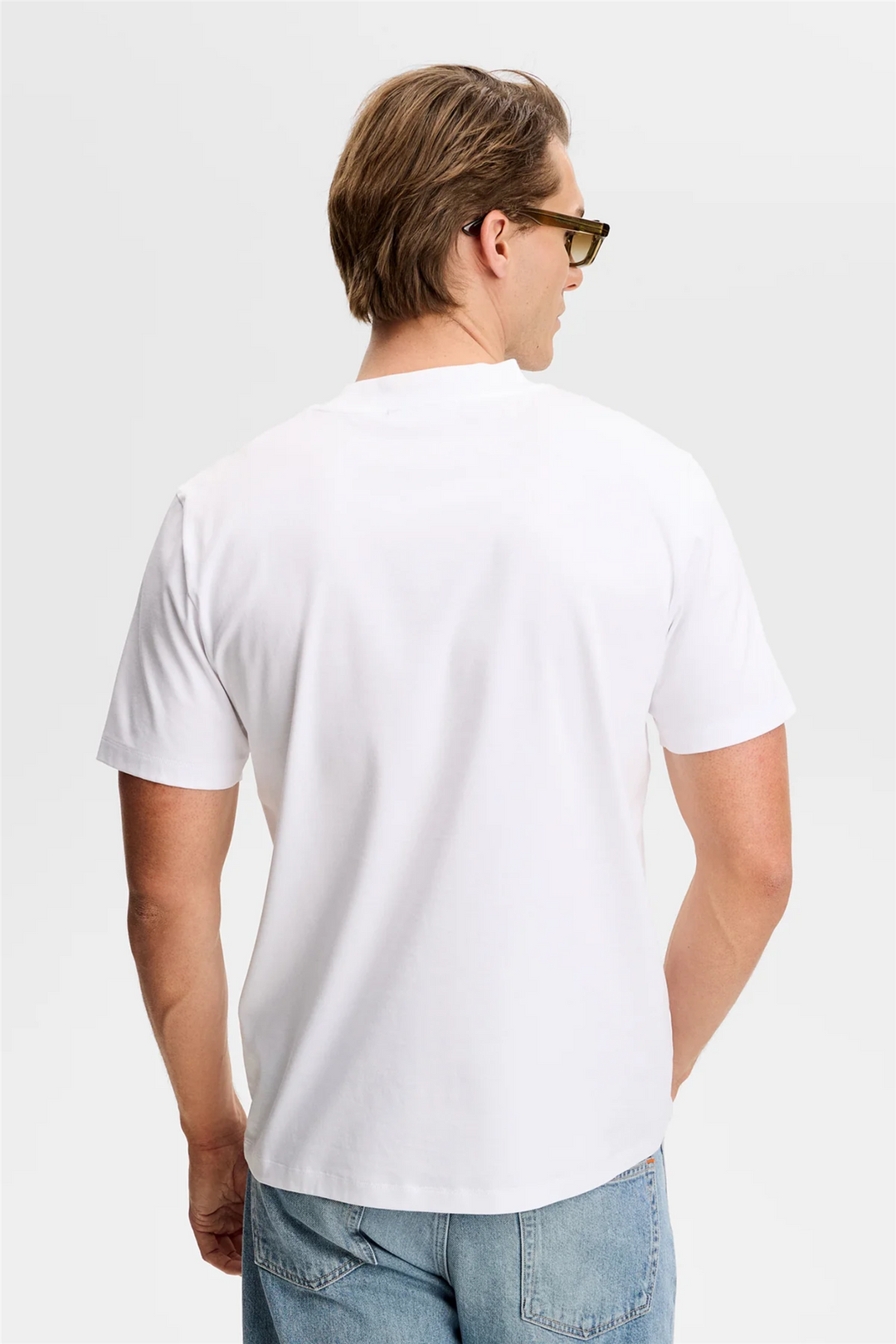 Ace Mock Neck T-shirt White