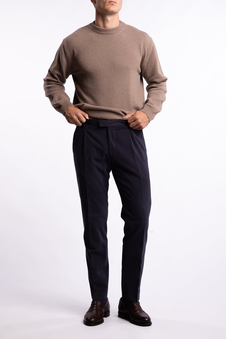 Parma Pant Brushed Cotton Navy