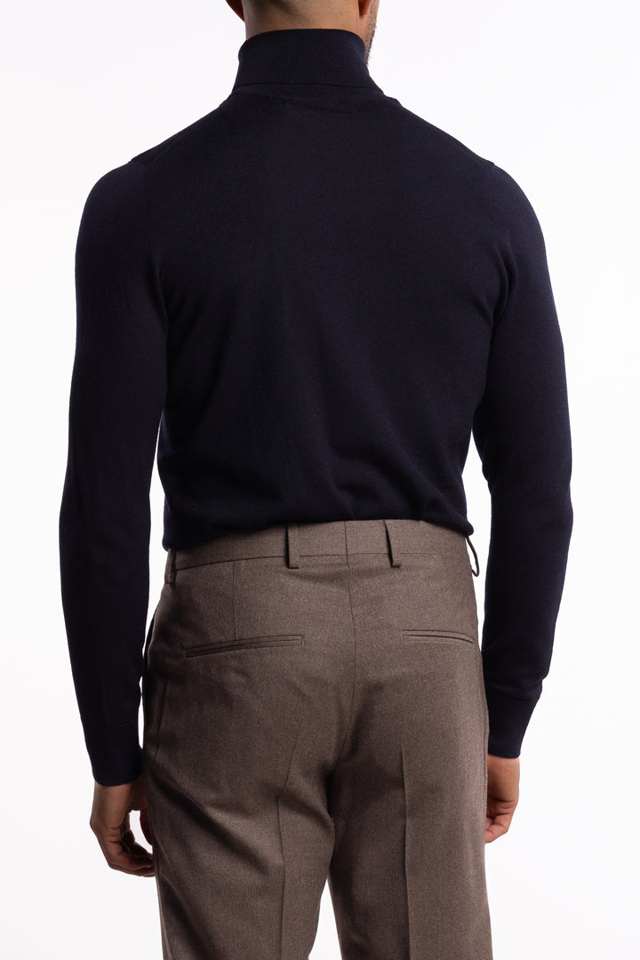 Wool Turtleneck Navy