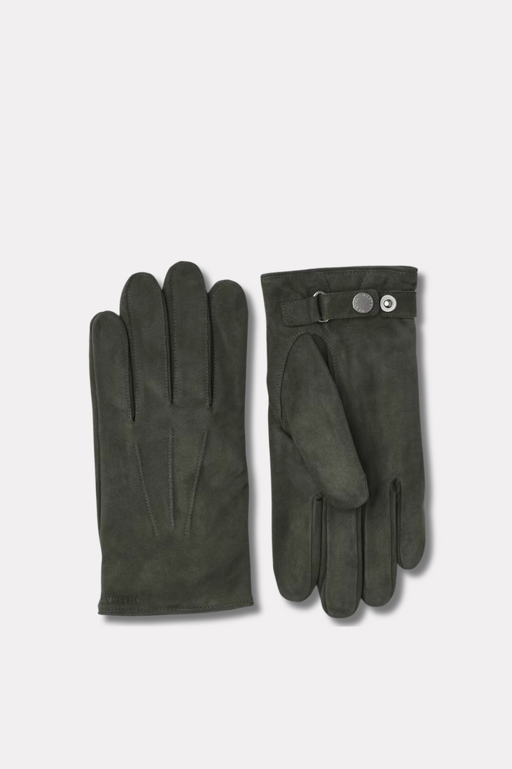 Robert Suede Leather Gloves Green