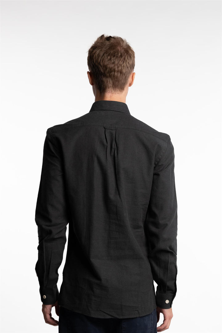 Mélange Brushed Shirt Dark Army