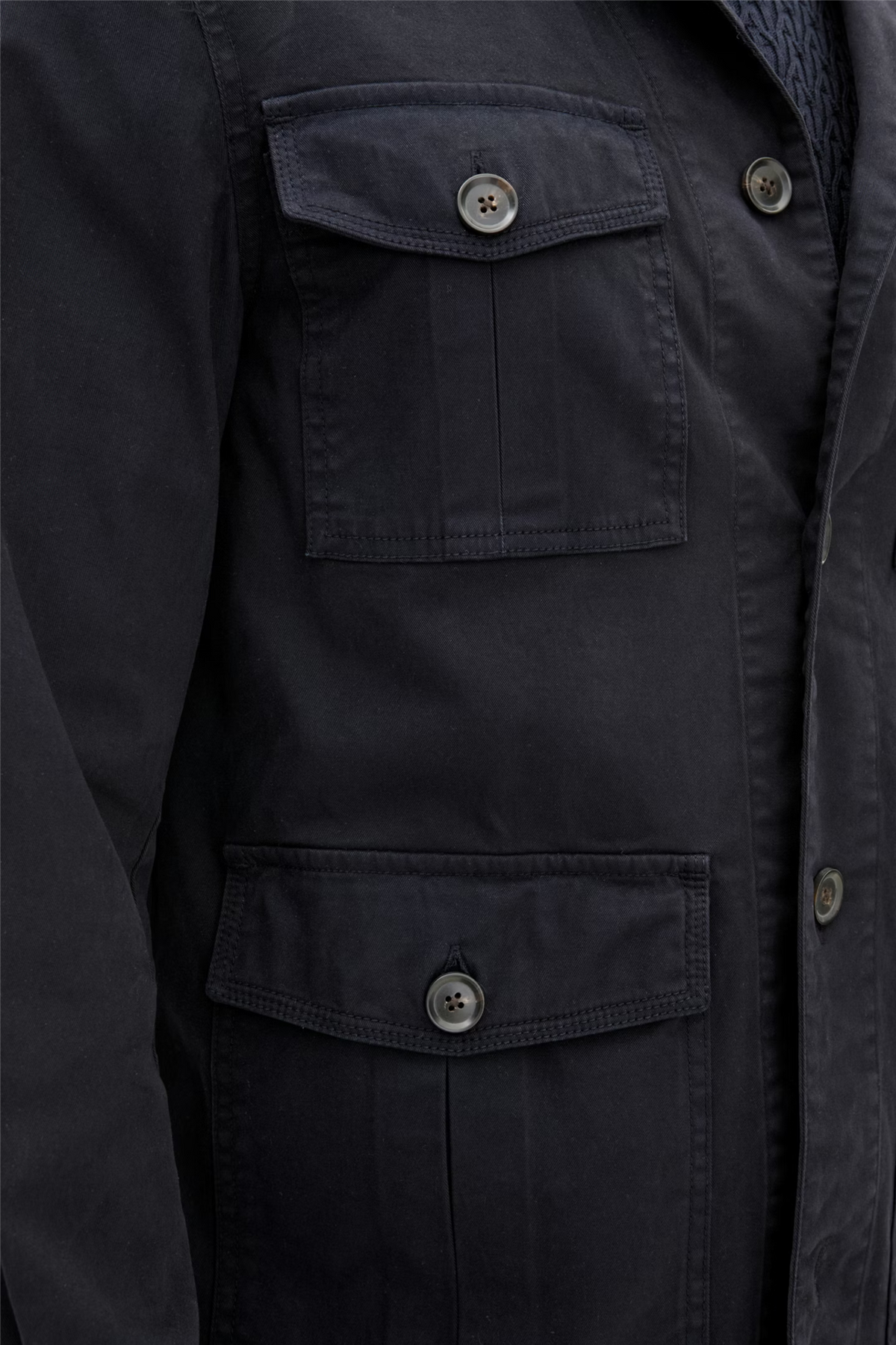 Safari Shirt Jacket Navy