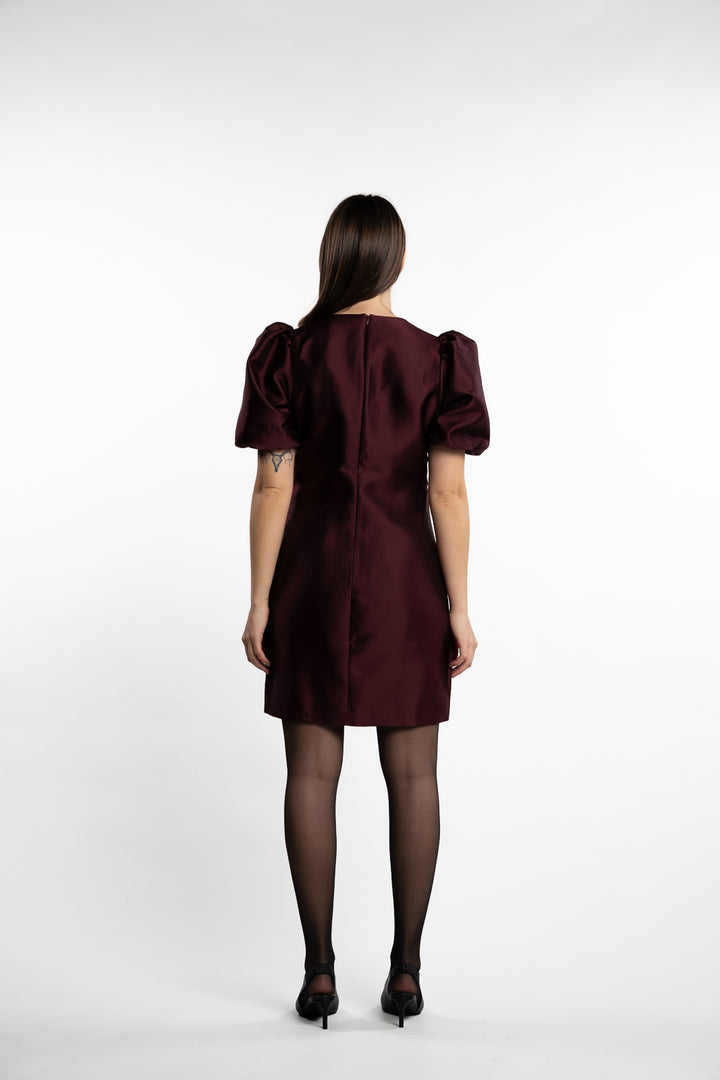 Marie Dress- Bordeaux