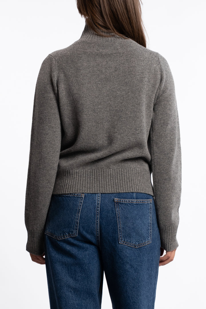 Saelif Turtleneck 15010 - Dark Grey Mel.