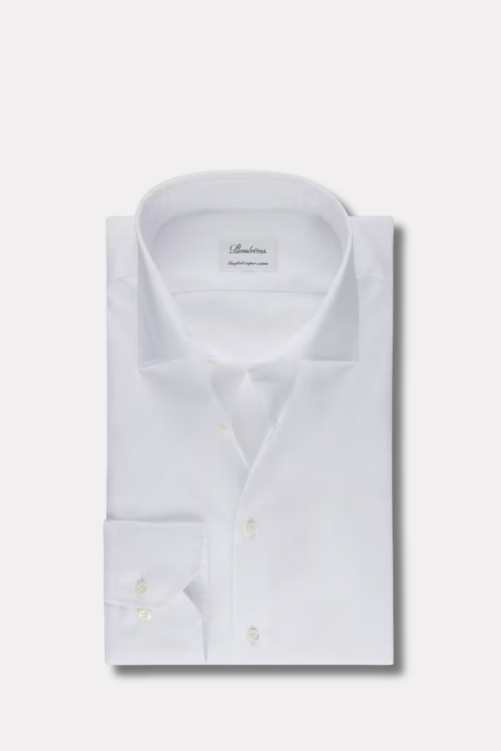 Fitted Body Twill Shirt XL-Sleeves White