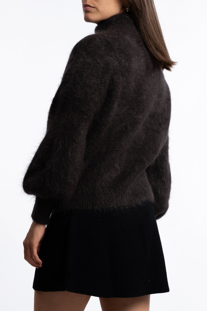 Li Chunky Sweater- Dark brown