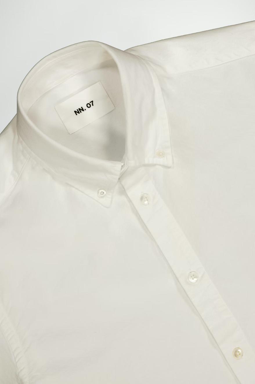 Arne Garment Dyed Shirt White-Skjorter-Bogartstore