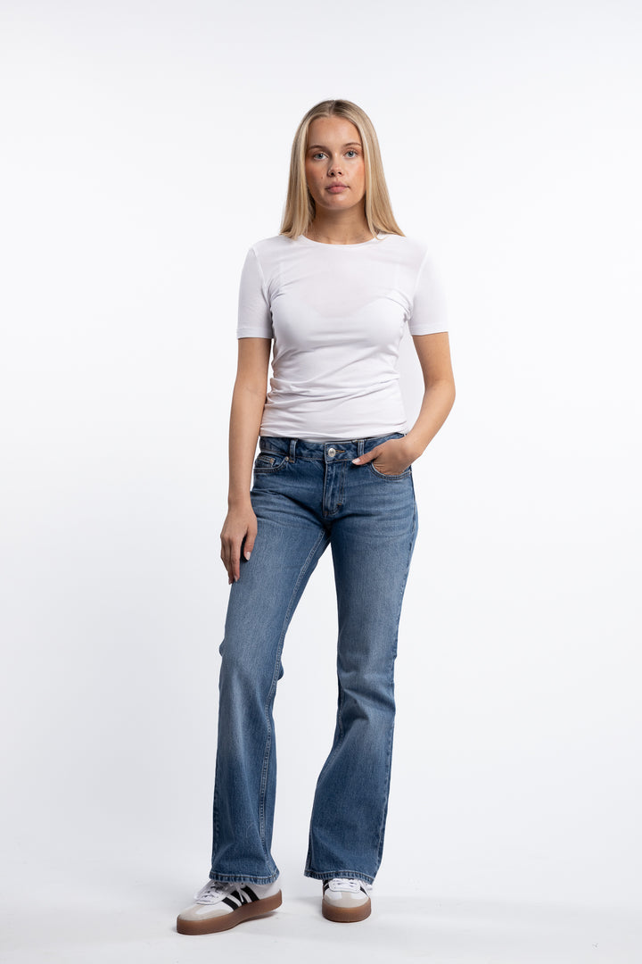 W Low Jeans- Mid Blue