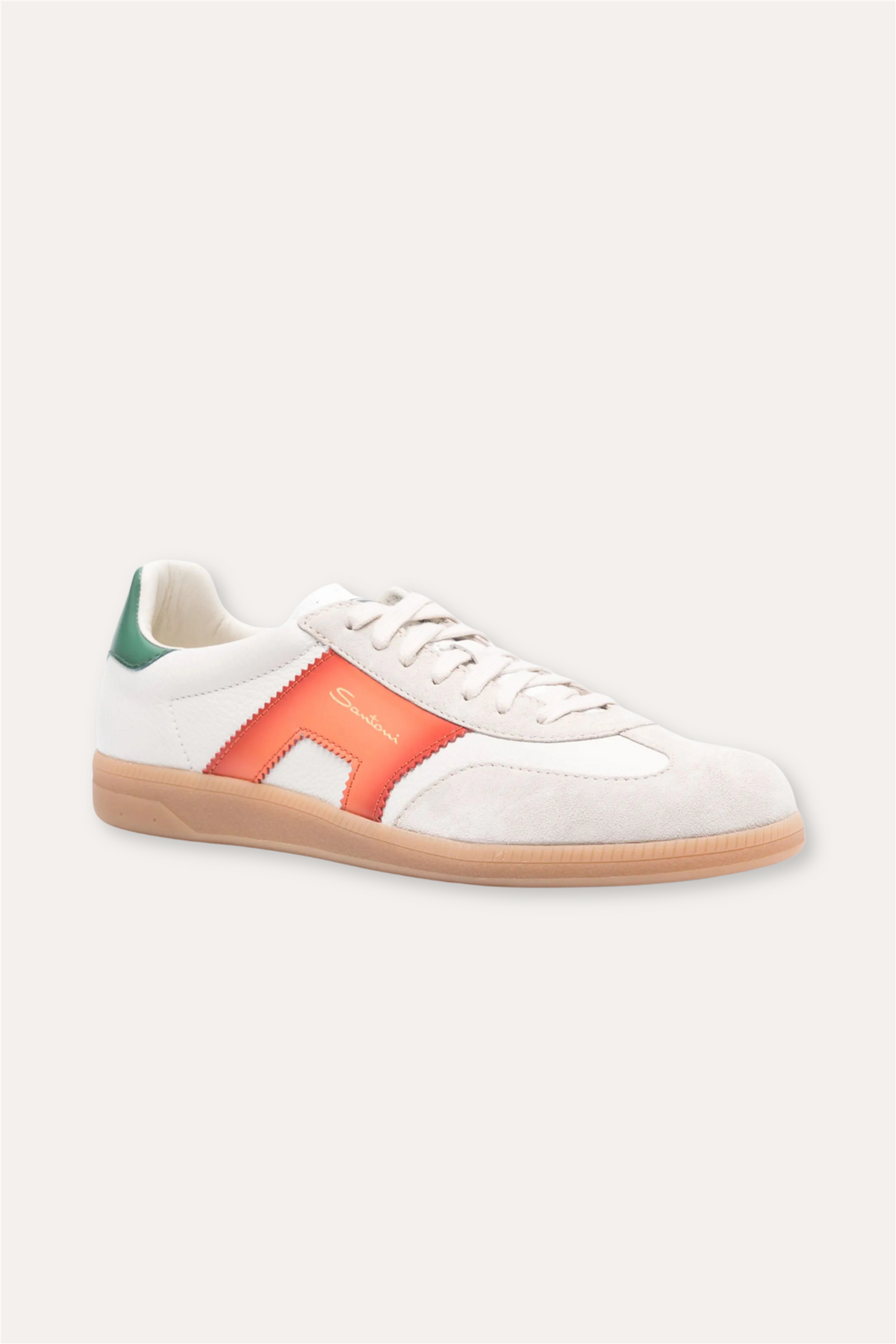 DBS Olympic Leather Sneaker Green/White/Orange