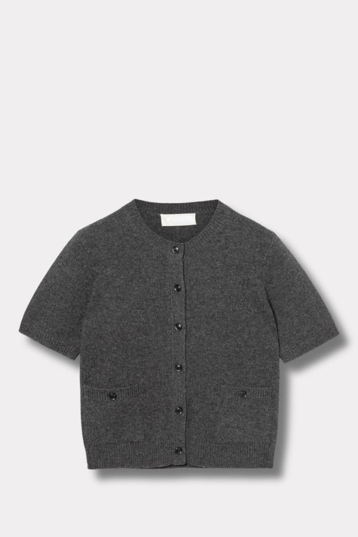 Toulouse Cardigan Tee- Graphite