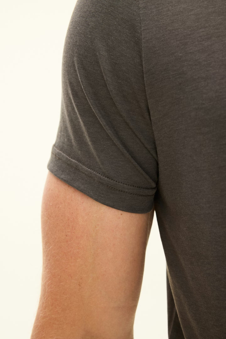 Kim Tencel/Cotton Regular Fit T-shirt Nettle Green