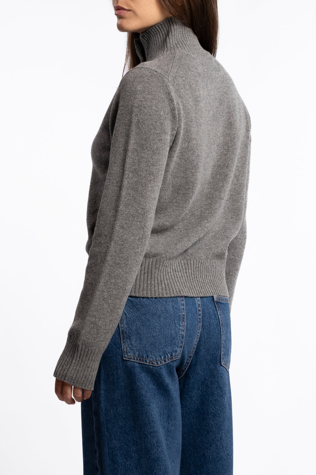 Saelif Turtleneck 15010 - Dark Grey Mel.