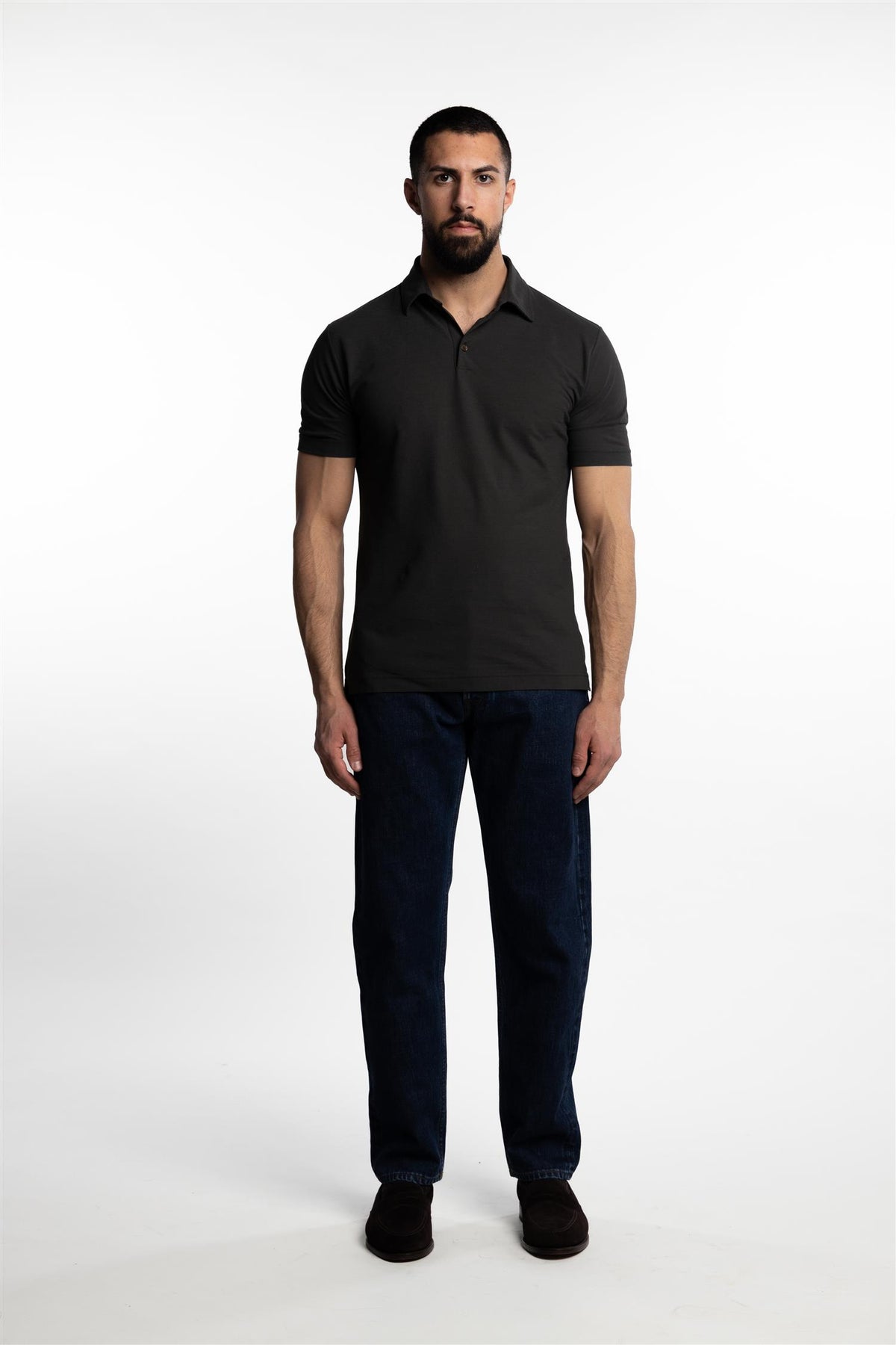 Ice Cotton Short Sleeve Polo Shirt Green