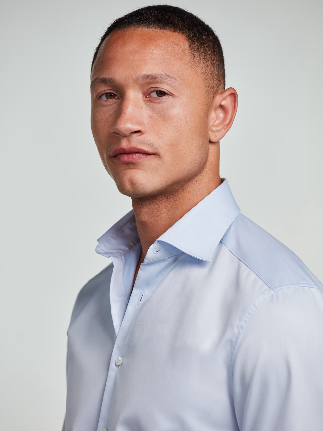 Slimline Twill Shirt Light Blue