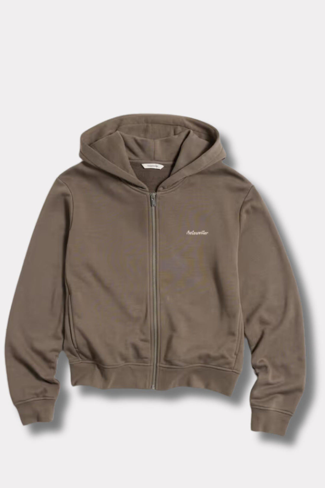 W. Regular Light Zip Hoodie-Taupe