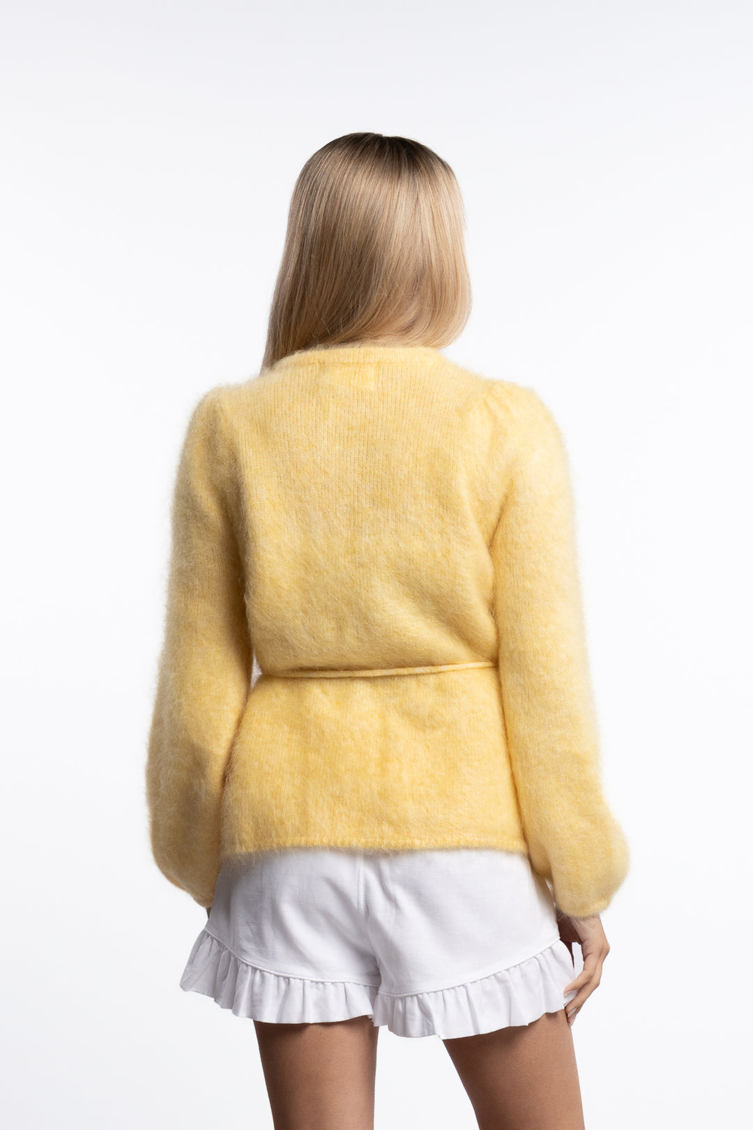 Fredrikke Chunky Cardigan- Yellow