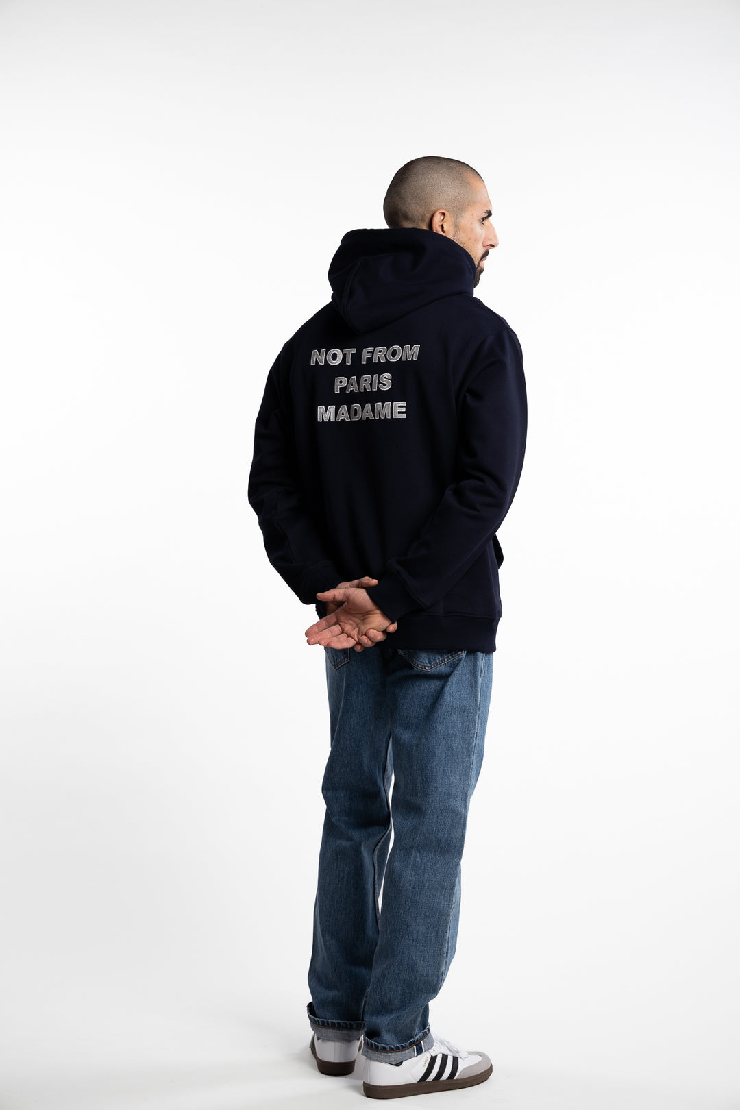 Le Hoodie Slogan Navy