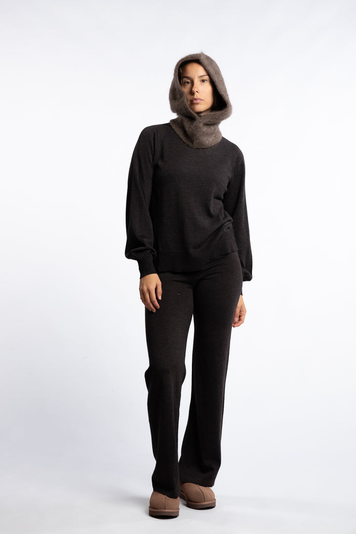 Kajsa Chunky Balaclava- Brown